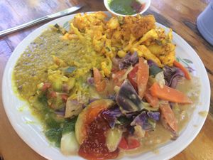 Tasty curries at Juicy Beetroot Cafe in Fremantle