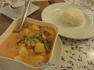 Massaman Curry veganised (with tofu instead of chicken) at Mei Thai in Saarbrucken