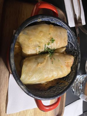 Vegan cabbage at Fat Mama in Budapest