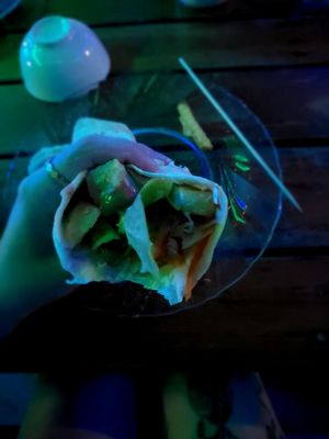 Small Kebab with tofu at Kebabylon in Don Det