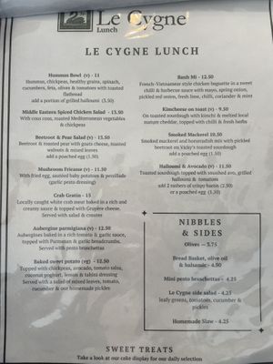   at Le Cygne  in Dawlish