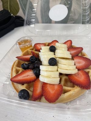 Vegan protein waffle  at Soul Fresh Juice & Fruit Bar in Miami