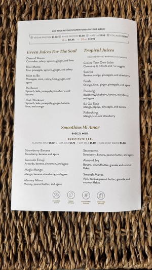   at Soul Fresh Juice & Fruit Bar in Miami