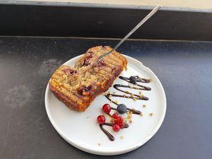 Banana bread poppy seeds and cherry at The Coffice Harbour in Cologne