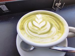 Matcha oat at The Coffice Harbour in Cologne