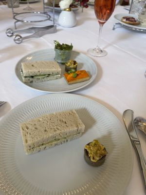 Savory vegan assortment   at The French Room at the Adolphus Hotel in Dallas