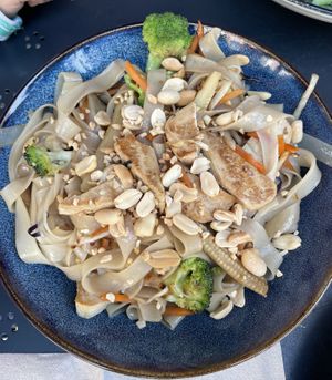 Vegan rice noodles   at Meal Box in Klaipeda