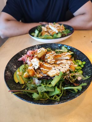 Rice bowl with tofu is divine, bao buns were also very good. I think it is a great place to go for a meal ❤️ at Meal Box in Klaipeda