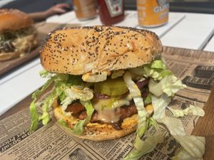 Ginsburger Bacon and Cheese  at Ginsburger Vegetarian Superstar in Paris