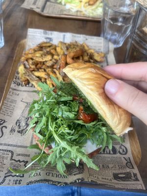 Maqué Burger  at Ginsburger Vegetarian Superstar in Paris