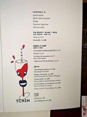 Wines at Ginsburger Vegetarian Superstar in Paris