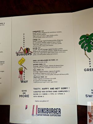 Sides at Ginsburger Vegetarian Superstar in Paris