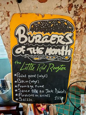Burger of the month at Ginsburger Vegetarian Superstar in Paris