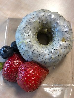 Poppyseed Vegan Donut: All natural, baked not fried, gluten-free, baked fresh daily. at FengFit Foods in Pepper Pike