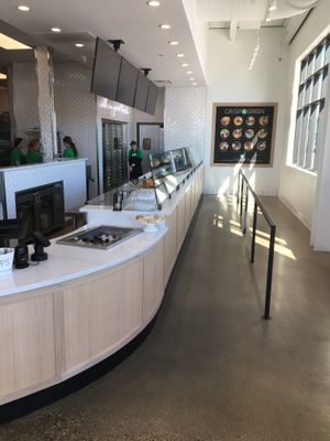 Ordering Line at Crisp & Green in Apple Valley