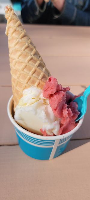 Double at Guyer's Ice Cream & Doughnuts in Crystal River