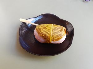 Plant leaf dessert at MIKI - みき - Ramen in Zurich