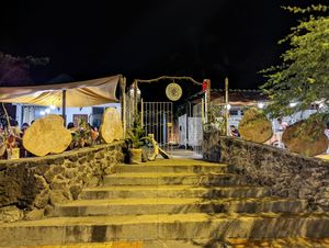 Front at night at Inti Garden in Puerto Baquerizo Moreno