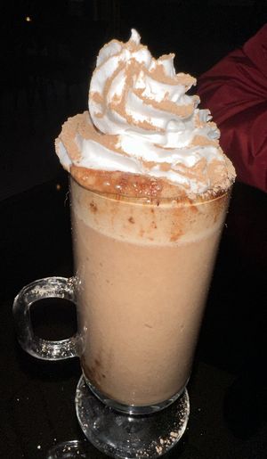 Hot chocolate with frangelico .. this whipped cream was amazing   at Follies in Fitzroy