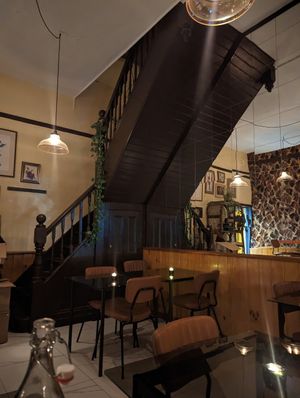 Inside of restaurant at Follies in Fitzroy