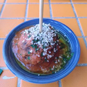 Meat ball at Follies in Fitzroy