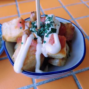 Patatas bravas at Follies in Fitzroy