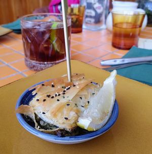 Spanakopita at Follies in Fitzroy