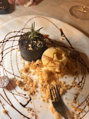 Chocolate lava dessert   at Restaurant Triana in Chefchaouen