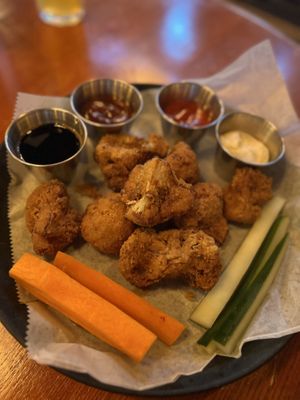 Cauliflower wings  at Monteverde Brewing Company in Monteverde