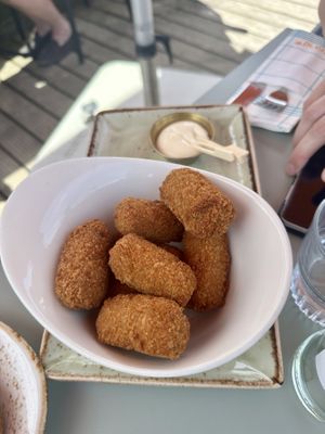 Truffle croquettes with lime mayo  at Paviljoen Strand90 in Domburg