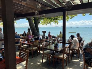 Dinning area  at Bar dos Pescadores in Armacao Dos Buzios