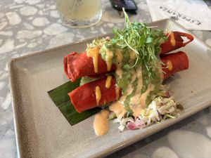 Potato taquitos   at Esperanza Cocina de la Playa in Manhattan Beach