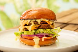 Double cheese burger  at Wanted Grill in Santa Clarita