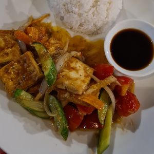 Lemongrass Tofu at Midori House - East meets West in Phu Quoc