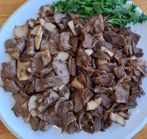 Bamboo Salt Grilled Textured Vegetable Protein - R 20,000won at Loving Hut - Peace Point in Daegu