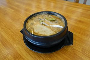 Perilla soup
- 13,000 Won at Loving Hut - Peace Point in Daegu