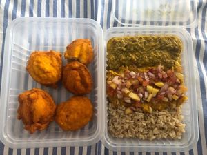 Acarajé at LIVA Vida Vegana in Fortaleza