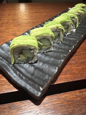 Avocado cucumber roll  at Akira Back  in Seoul