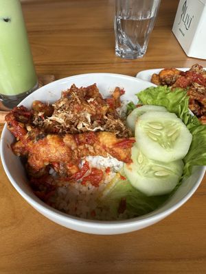 Spicy mushroom rice dish   at Fortunate Coffee - Pondok Indah in Jakarta