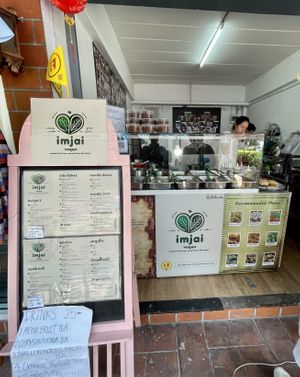 Counter  at Imjai Vegan in Chiang Mai