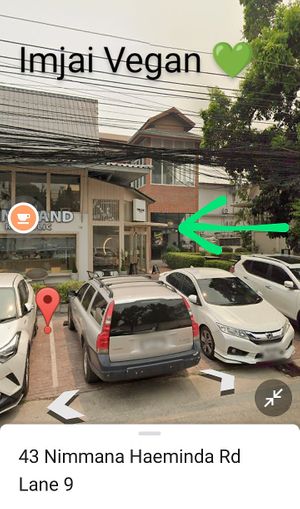New spot behind Finnland & Starbux. Shaded & cozy at Imjai Vegan in Chiang Mai