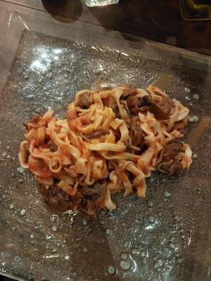 Pasta Tomato Sauce with mushrooms at ARTE in Canggu