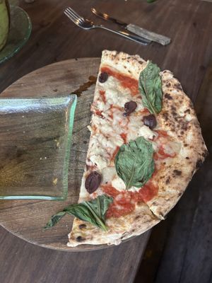 The Greco  with vegan feta and mozzarella and kalamata olives:) yummy:)  at ARTE in Canggu