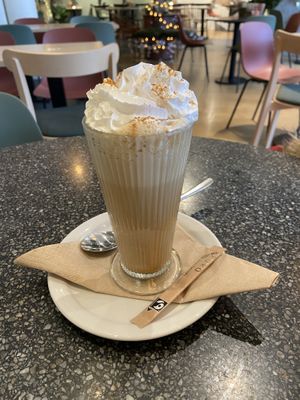 Pumpkin chai latte: good and nice with the whipped cream  at Copper Branch in Almere