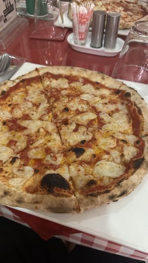 The margarita with vegan cheese   at Pizzeria Chiara in Koh Phangan