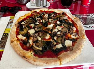 Vegetarian + vegan cheese  at Pizzeria Chiara in Koh Phangan