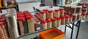 Also selling cookies labeled egg and no egg at Lucky Veggie in Perai