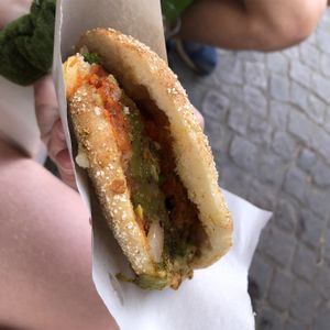   at Khalid's Vegetarian Sandwich in Marrakech
