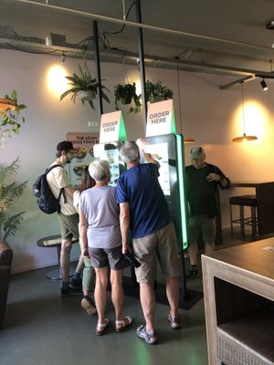 Self-service ordering  at Eazie - Osdorp in Amsterdam