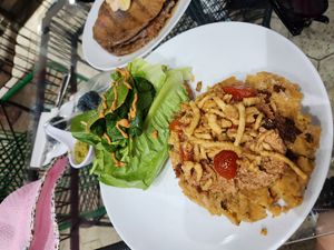 Vegan burger at Chakrana Art Gallery & Conscious Cafe in Puerto Vallarta